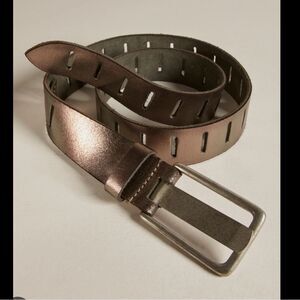 Free People Shimmering Bronze Belt